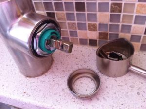 faucet cartridge leaking