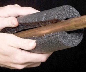 insulate exposed pipes, pipe insulation sleeves